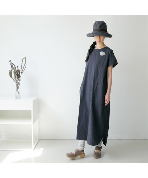 mature ha.（マチュア）の「mature ha. |  マチュアーハ  | BOXHAT 11cm brim | MBOXｰ101  | チャコール×ダークブラウン（ハット・レディース・その他）」の8枚目の写真