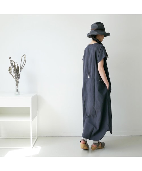 mature ha.（マチュア）の「mature ha. |  マチュアーハ  | BOXHAT 11cm brim | MBOXｰ101  | チャコール×ダークブラウン（ハット・レディース・その他）」の10枚目の写真