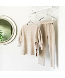 L'Ancre | L'Ancre (アンカー）ケーブルジャガードパンツ(その他パンツ)