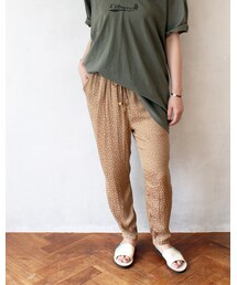 L'Ancre | L'Ancre (アンカー）レオパードジャガードテロテロパンツ(その他パンツ)