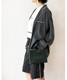 L'Ancre | L'Ancre (アンカー）スエードサテンパイピングテーラーシャツ(テーラードジャケット)