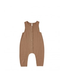 cache cache | Quincy Mae　　Woven Snap Jumpsuit　（rust)(ロンパース)