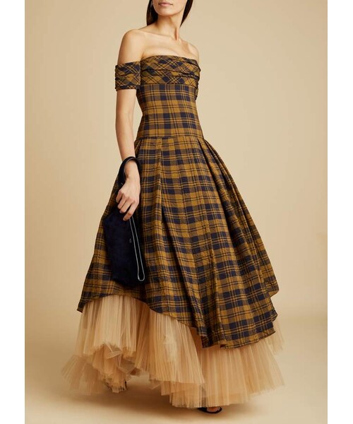 Khaite（ケイト）の「The Amanda Dress with Petticoat in Brown