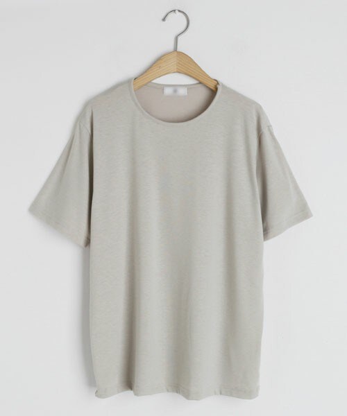 DHOLIC（ディーホリック）の「ラウンドネックTシャツ（Tシャツ/カットソー・レディース・ブルー/ベージュ/ホワイト/グレー/レッド・FREE）」の3枚目の写真