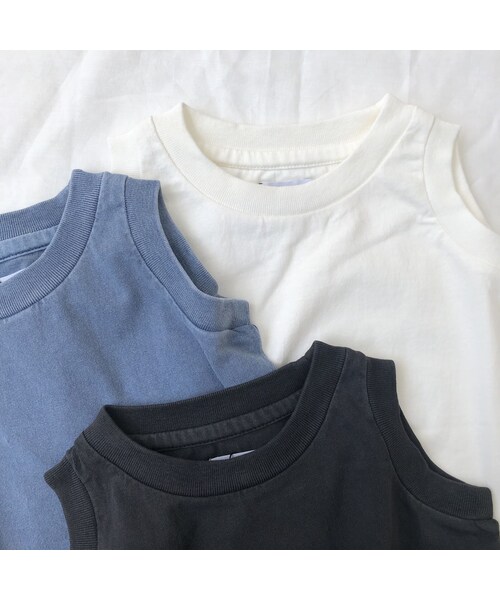 cache cache（カシュ カシュ）の「ARCH&LINE  G/D  CANVAS 　TANKTOP　S/M/L/XL（タンクトップ・キッズ・その他）」の2枚目の写真