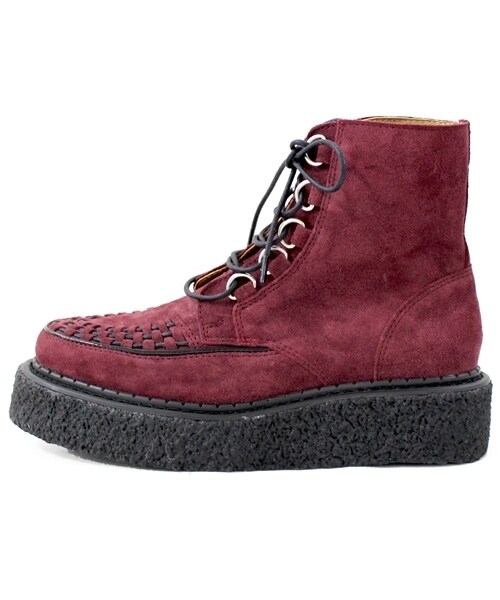 RNA（アールエヌエー）の「＜予約＞ラバーソールブーツ（シューズ・レディース・ライトグレー/バーガンジー・S/M）」の3枚目の写真