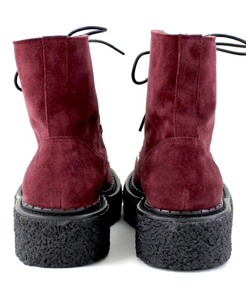 RNA（アールエヌエー）の「＜予約＞ラバーソールブーツ（シューズ・レディース・ライトグレー/バーガンジー・S/M）」の4枚目の写真