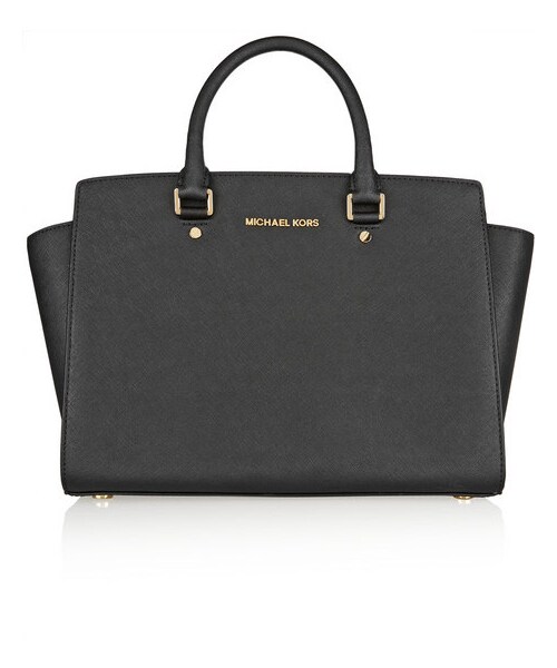 MICHAEL KORS(マイケルコース)の「MICHAEL Michael Kors Selma large textured-leather tote(トートバッグ・レディース・Black)」の1枚目の写真