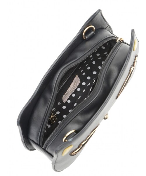 Honey Salon（ハニーサロン）の「Honey catバッグ（バッグ・レディース・ブラック/レオパード・Free）」の4枚目の写真