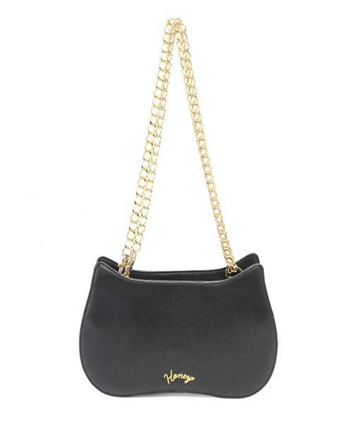 Honey Salon（ハニーサロン）の「Honey catバッグ（バッグ・レディース・ブラック/レオパード・Free）」の2枚目の写真