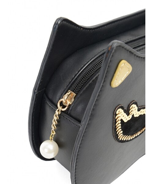 Honey Salon（ハニーサロン）の「Honey catバッグ（バッグ・レディース・ブラック/レオパード・Free）」の6枚目の写真