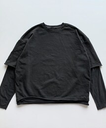 OUV | layered sleeve pullover(パーカー)