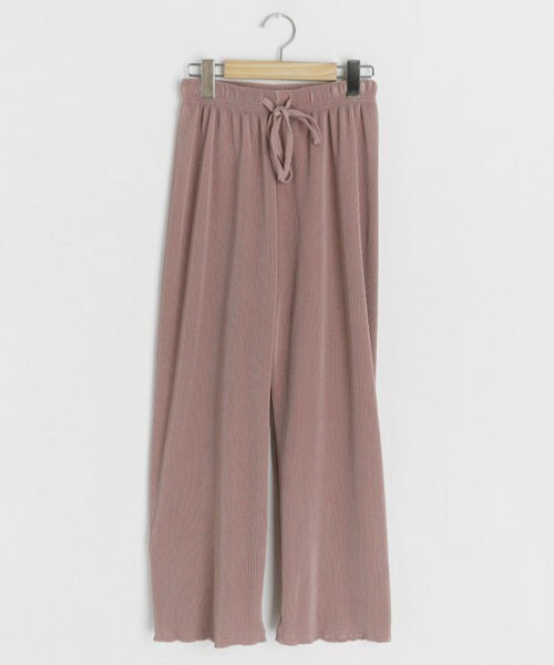 DHOLIC（ディーホリック）の「リブワイドパンツ（その他パンツ・レディース・グリーン/イエロー/ピンク/ブルー/ブラック・FREE）」の5枚目の写真