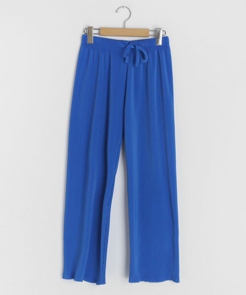 DHOLIC（ディーホリック）の「リブワイドパンツ（その他パンツ・レディース・グリーン/イエロー/ピンク/ブルー/ブラック・FREE）」の3枚目の写真