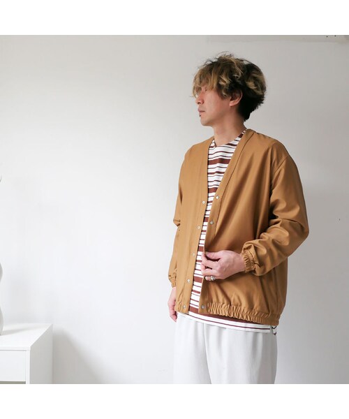 Curly（カーリー）の「CURLY | カーリー | BRIGHT CARDE  Kersey｜カーディガン| 201-34031SD｜SIZE2　SIZE3｜BEIGE（カーディガン/ボレロ・メンズ・その他）」の5枚目の写真