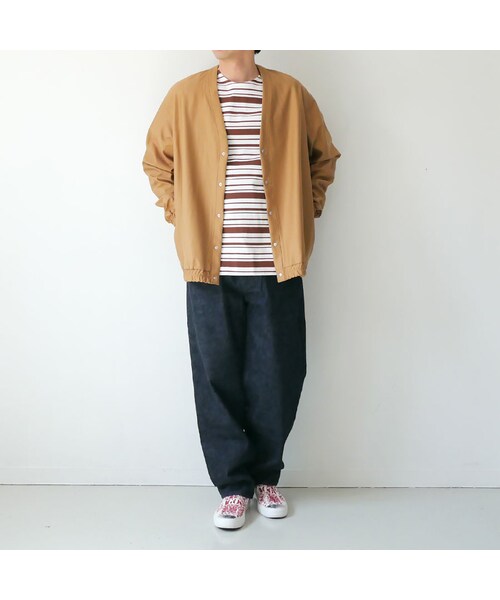 Curly（カーリー）の「CURLY | カーリー | BRIGHT CARDE  Kersey｜カーディガン| 201-34031SD｜SIZE2　SIZE3｜BEIGE（カーディガン/ボレロ・メンズ・その他）」の4枚目の写真