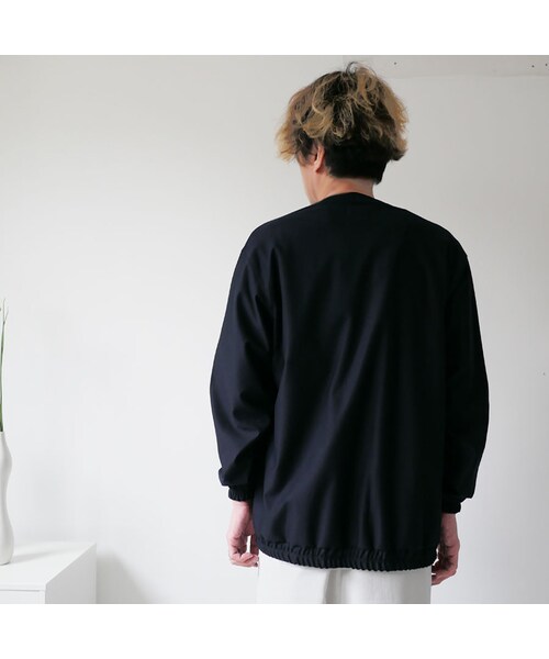 Curly(カーリー)の「CURLY | カーリー | BRIGHT CARDE Kersey|カーディガン| 201-34031SD|SIZE2 SIZE3|D NAVY(カーディガン/ボレロ・メンズ・その他)」の4枚目の写真