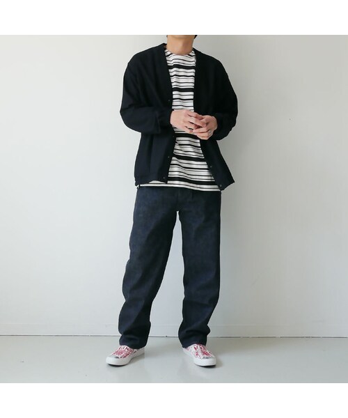 Curly(カーリー)の「CURLY | カーリー | BRIGHT CARDE Kersey|カーディガン| 201-34031SD|SIZE2 SIZE3|D NAVY(カーディガン/ボレロ・メンズ・その他)」の7枚目の写真