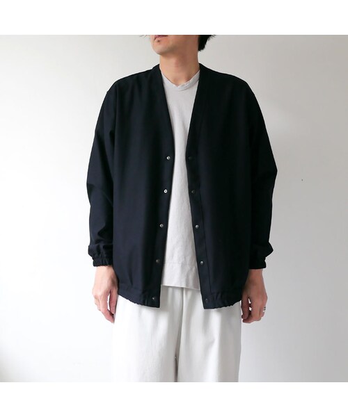 Curly(カーリー)の「CURLY | カーリー | BRIGHT CARDE Kersey|カーディガン| 201-34031SD|SIZE2 SIZE3|D NAVY(カーディガン/ボレロ・メンズ・その他)」の5枚目の写真