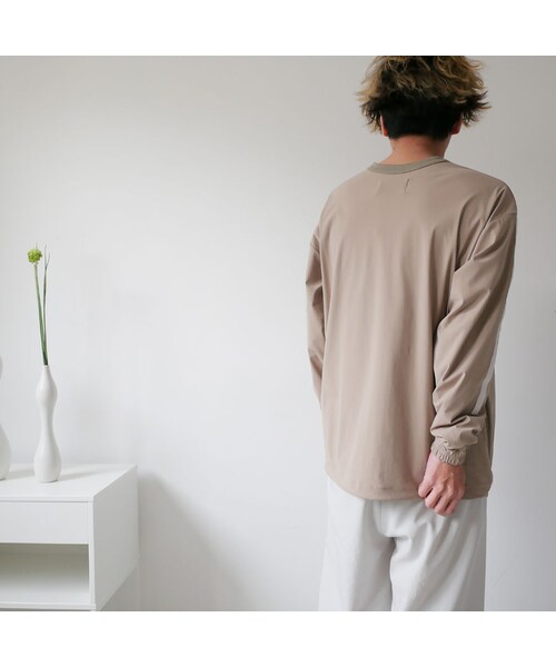 Curly（カーリー）の「CURLY カーリー | KIPS LS TEE｜201-34032｜SIZE2・3｜BEIGE（Tシャツ/カットソー・メンズ・その他）」の9枚目の写真