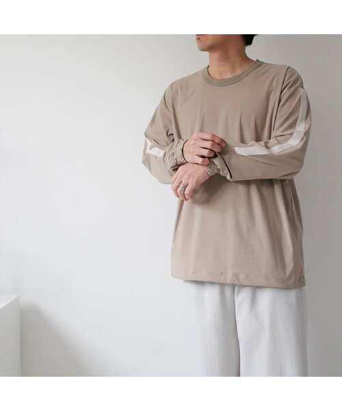 Curly（カーリー）の「CURLY カーリー | KIPS LS TEE｜201-34032｜SIZE2・3｜BEIGE（Tシャツ/カットソー・メンズ・その他）」の4枚目の写真