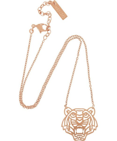 KENZO（ケンゾー）の「KENZO Tiger rose gold-plated cubic zirconia