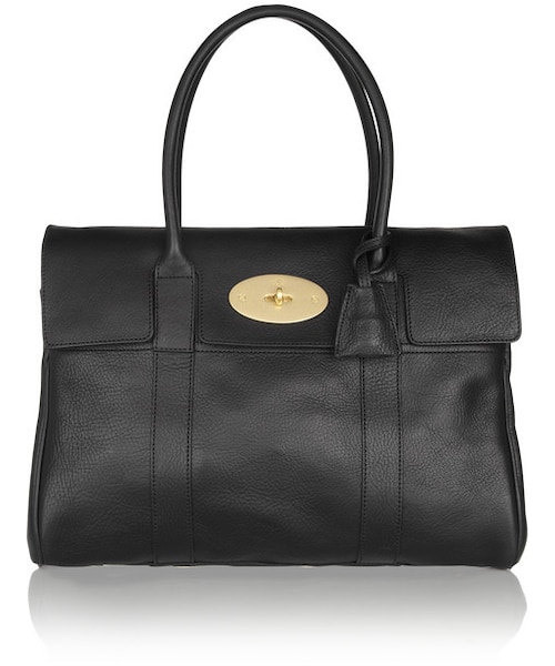 Mulberry(マルベリー)の「Mulberry The Bayswater textured-leather bag(ショルダーバッグ・レディース・Black)」の1枚目の写真
