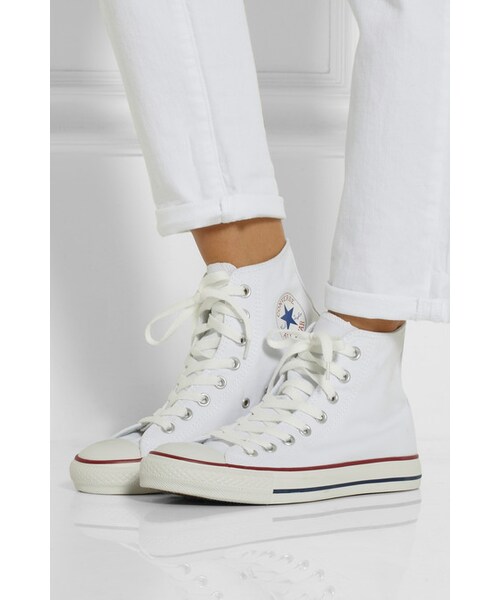 CONVERSE（コンバース）の「Converse Chuck Taylor canvas high-top sneakers（スニーカー・レディース・White・UK3/UK3.5/UK4/UK4.5/UK5/UK5.5/UK6/UK6.5/UK7/UK7.5/UK8/UK8.5/UK9）」の4枚目の写真