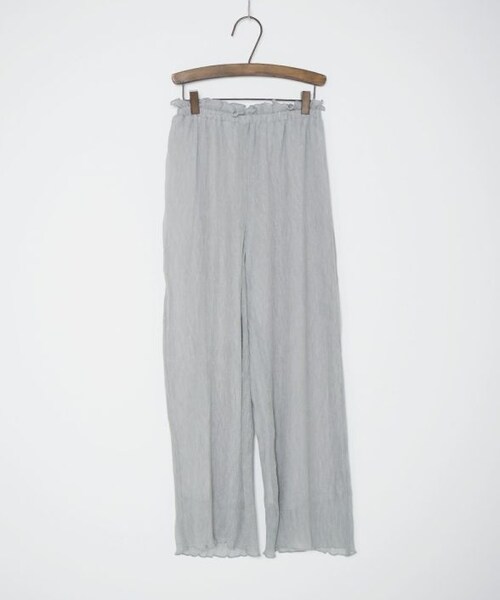 Crisp（クリスプ）の「クレープシアーパンツ[c2k2693]（その他パンツ・レディース・ピンクベージュ/アイボリー/グレー/ブラック/ブラウン・FREE）」の7枚目の写真