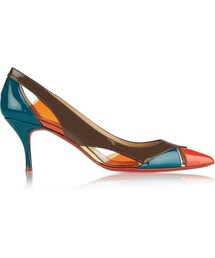 Christian Louboutin | Christian Louboutin Galata 70 patent-leather and PVC pumps(パンプス)