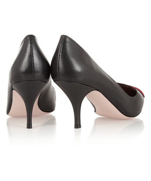 RED VALENTINO（レッドバレンチノ）の「REDValentino Suede-appliquéd leather pumps（パンプス・レディース・Black・IT35/IT35.5/IT36/IT36.5/IT37/IT37.5/IT38/IT38.5/IT39/IT39.5/IT40/IT40.5/IT41）」の2枚目の写真