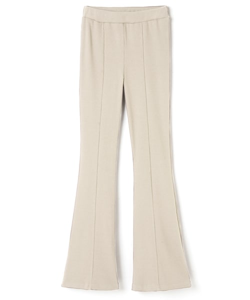 GRL（グレイル）の「リブフレアパンツ（その他パンツ・レディース・ブラウン/アイボリー・S）」の2枚目の写真