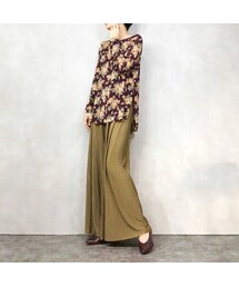 USED | MATHILDE MADE IN FRANCE flower tops-1043-4(Tシャツ/カットソー)