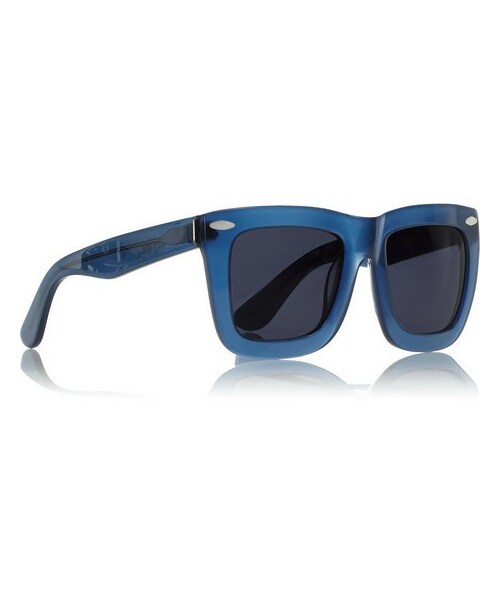 Grey Ant（グレイアント）の「Finds + GREY ANT Status square-frame acetate sunglasses（サングラス・レディース・Blue・One size）」の4枚目の写真