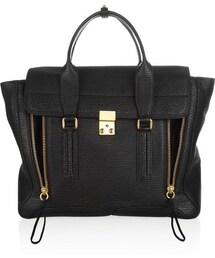 3.1 Phillip Lim | 3.1 Phillip Lim The Pashli large shark-effect leather trapeze bag(トートバッグ)