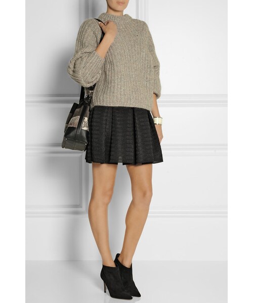 Maje（マジェ）の「Maje Kosette wafer-mesh mini skirt（スカート・レディース・Black・1/2/3）」の5枚目の写真