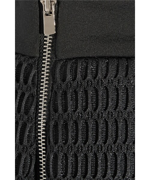 Maje（マジェ）の「Maje Kosette wafer-mesh mini skirt（スカート・レディース・Black・1/2/3）」の2枚目の写真
