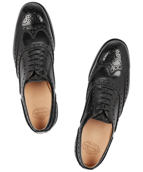 Church's The Burwood glossed-leather brogues