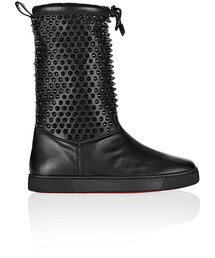Christian Louboutin | Christian Louboutin Surlapony Spikes shearling-lined leather boots(ブーツ)