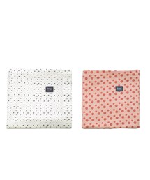 SNOOZEBABY/Swaddle 2pac(White Dots×Rose Dots)