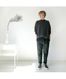 bunt | バント |FINE COTTON CREW NECK SWEATER ｜クルーネックセーター| 20SS-KN01｜SIZE2｜CHACOAL