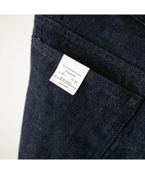 その他セレクト（ソノタセレクト）の「brassband｜ブラスバンド｜ STANDARD DENIM PANTS｜スタンダードデニムパンツ｜ INDIGO O.W ｜Men's（デニムパンツ・メンズ・その他）」の9枚目の写真