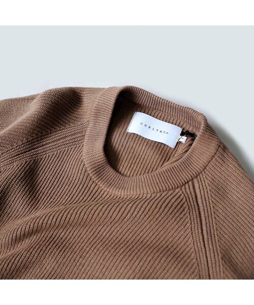 Curly(カーリー)の「CURLY | カーリー |ASSEMBLY CREW KNIT |201-35011|GREIGE|SIZE2 SIZE3(ニット/セーター・メンズ・その他)」の9枚目の写真