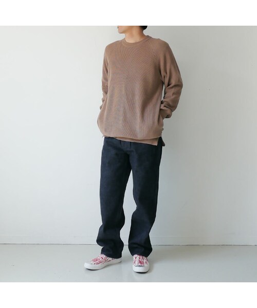 Curly(カーリー)の「CURLY | カーリー |ASSEMBLY CREW KNIT |201-35011|GREIGE|SIZE2 SIZE3(ニット/セーター・メンズ・その他)」の6枚目の写真