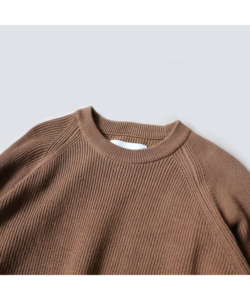 Curly(カーリー)の「CURLY | カーリー |ASSEMBLY CREW KNIT |201-35011|GREIGE|SIZE2 SIZE3(ニット/セーター・メンズ・その他)」の10枚目の写真