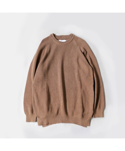 Curly(カーリー)の「CURLY | カーリー |ASSEMBLY CREW KNIT |201-35011|GREIGE|SIZE2 SIZE3(ニット/セーター・メンズ・その他)」の7枚目の写真