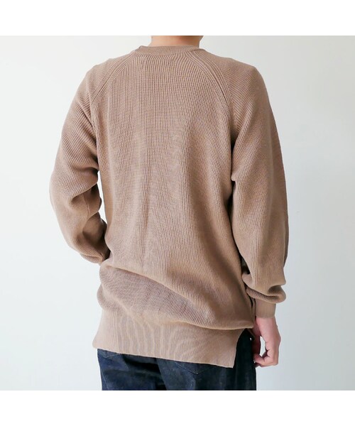 Curly(カーリー)の「CURLY | カーリー |ASSEMBLY CREW KNIT |201-35011|GREIGE|SIZE2 SIZE3(ニット/セーター・メンズ・その他)」の5枚目の写真