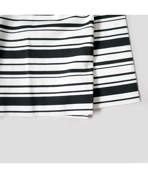 Curly（カーリー）の「CURLY カーリー |BRIGHT LS BORDER TEE ｜201-34012｜WHITE/BROWN　WHITE/BLACK｜SIZE2　SIZE3（Tシャツ/カットソー・メンズ・その他）」の14枚目の写真