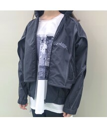 BALMUNG バルムング　重ねナイロンジャージ　黒 BALMUNG（バルムング）の「BALMUNG / 重ねナイロンジャージ / 黒