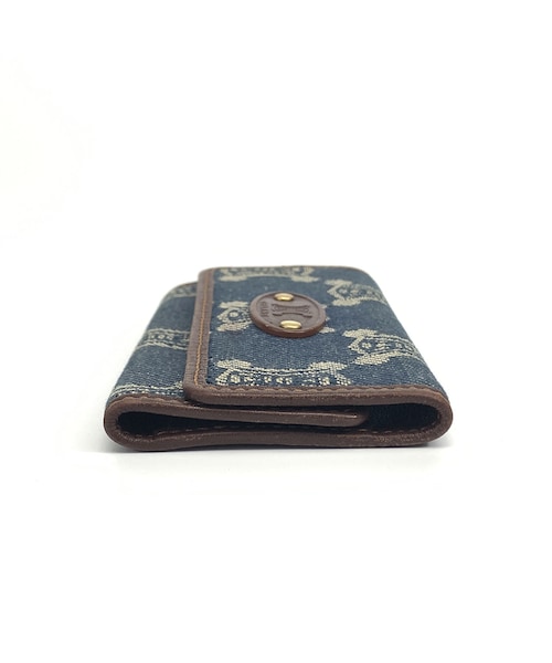 セリーヌ ケース デニム CELINE セリーヌ マカダム デニム キーケース4連 : 塚口丸十質舗
